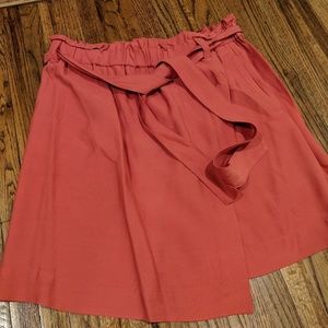 Loft Red Wrap Skirt (10)